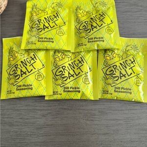Dill Pickle Seasoning Sachets — Bright Yellow